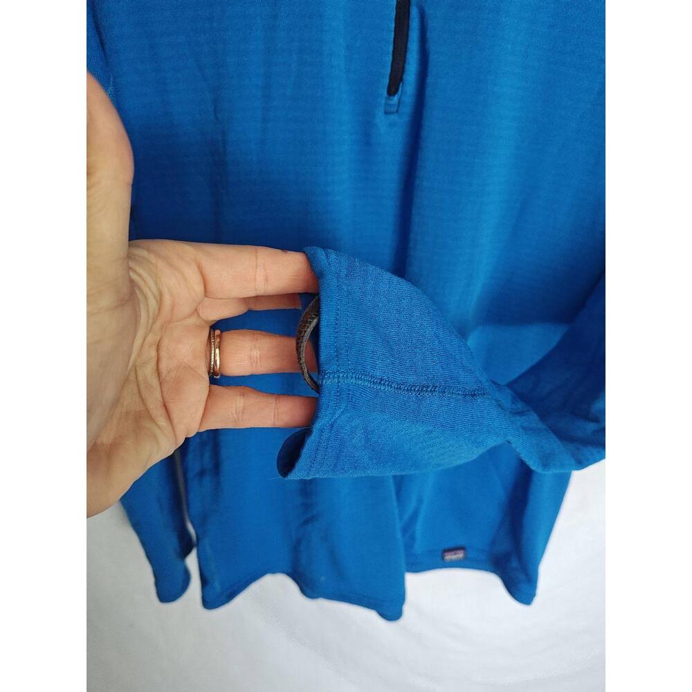 Patagonia Capilene Base Layer Pullover Blue Quarter Zip Thermal Long Sleeve M‎ - Picture 9 of 10